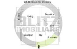 Oportunitate! 65 mp, etajul 1, 3 camere decomandate,  garaj, zona Campului