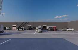 Hale pentru depozitare 600 mp utili, la cheie, cu platforma betonata 