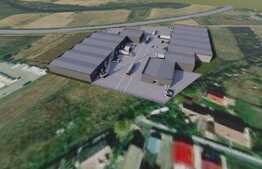 Hale pentru depozitare 600 mp utili, la cheie, cu platforma betonata 