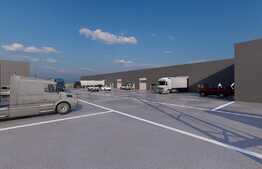 Hale pentru depozitare 600 mp utili, la cheie, cu platforma betonata 