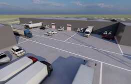 Hale pentru depozitare 600 mp utili, la cheie, cu platforma betonata 