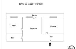 Apartament semifinisat cu 3 camere, locatie linistita,30 mp TERASA! Loc parcare!