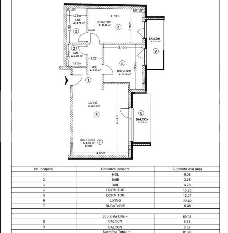 Apartament de vânzare 3 camere Central - 81297AV | BLITZ Cluj-Napoca | Poza1