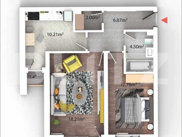 Apartament de vânzare 2 camere Bartolomeu - 81359AV | BLITZ Brașov | Poza1