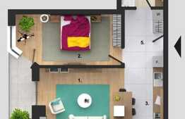 Investitie! Apartament de 2 camere, etaj intermediar, panorama! 