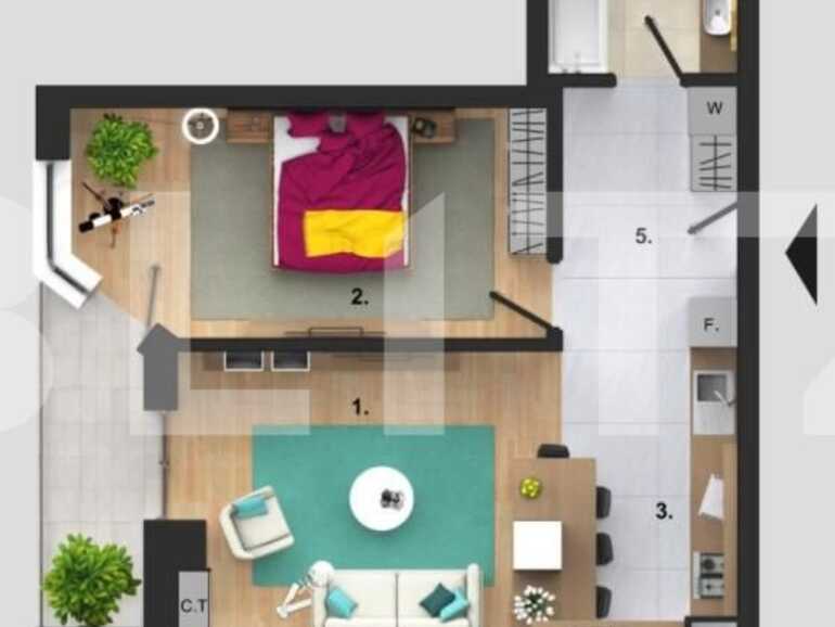 Apartament de vânzare 2 camere Bună Ziua - 81368AV | BLITZ Cluj-Napoca | Poza1