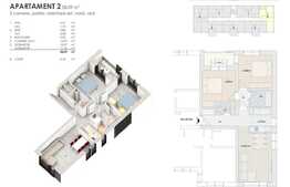 Apartament 3 camere, 58,09 mp, zona exclusivista, Somesului