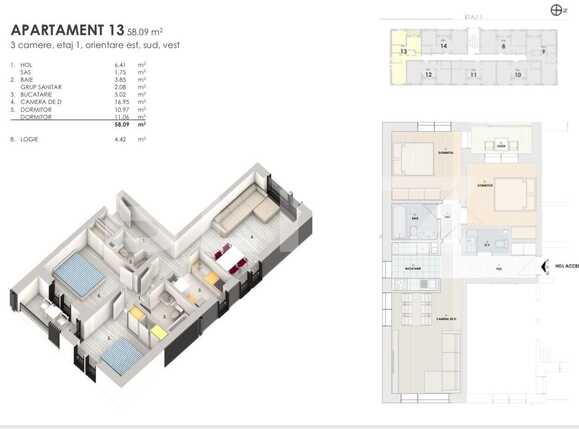 Apartament de vânzare 3 camere Floreşti - 81556AV | BLITZ Cluj-Napoca | Poza1
