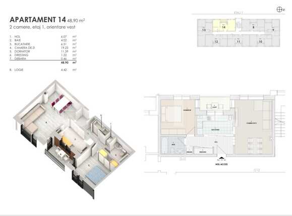 Apartament de vânzare 2 camere Floreşti - 81557AV | BLITZ Cluj-Napoca | Poza1