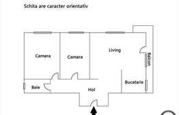 Vanzare 3 camere, 61 mp, imobil nou, 2 balcoane, orientare S-E, zona linistita!