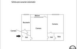 2 camere semidecomandate de vanzare, 40.15 mp, zona Aleea Garbau