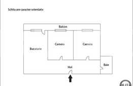 3 camere, 64 mp, terasa 13 mp, zona strazii Edgar Quinet