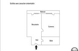 De vanzare apartament cu 1 camera, 32 mp plus balcon, zona strazii Eroilor