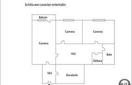 Vanzare 3 camere, 70.90 mp, decomandat, zona Bucium! Pret bun!