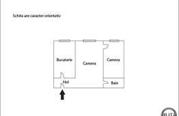 Vanzare apartament 2 camere, 36 mp, zona Casa Piratilor