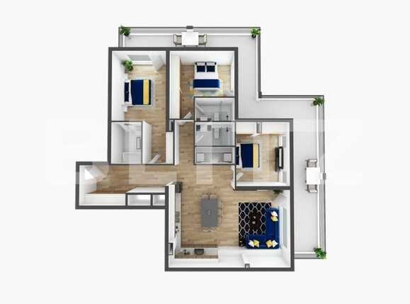 Apartament de vânzare 4 camere Zorilor - 81936AV | BLITZ Cluj-Napoca | Poza3