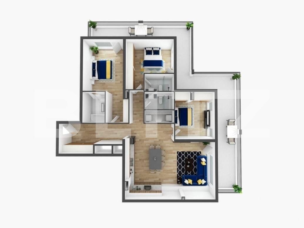 Apartament de vânzare 4 camere Zorilor - 81936AV | BLITZ Cluj-Napoca | Poza3