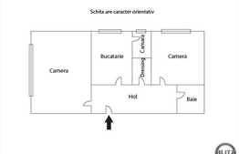Vanzare apartament 2 camere, 54 mp, boxa subsol, zona strazii Teleorman