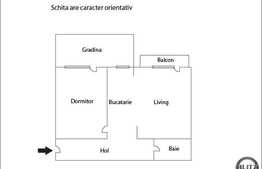 De vanzare apartament cu 2 camere, 58 mp, cu terasa de 34 mp, zona Polus.