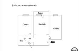 De vanzare 2 camere decomandate, 45 mp. Imobil izolat termic! Boxa inclusa!