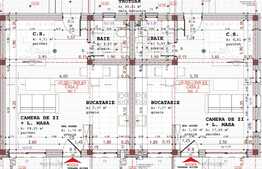 Case cuplate la pret de apartament! Predare semifinisat, 30 mp gradina, zona Florilor 