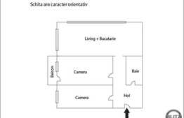 Semifinisat! Apartament de vanzare, 3 camere semidecomandate, 81 mp