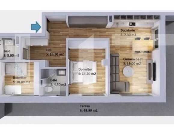 Apartament de vânzare 3 camere Floreşti - 82282AV | BLITZ Cluj-Napoca | Poza2