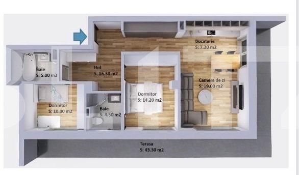 Apartament de vânzare 3 camere Floreşti - 82282AV | BLITZ Cluj-Napoca | Poza2