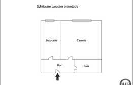 Garsoniera decomandata de vanzare, 28 mp,  in zona strazii Bucegi. Boxa inclusa!