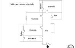 Apartament 3 camere de vanzare, 65 mp utili, zona BIG, cu boxa si parcare