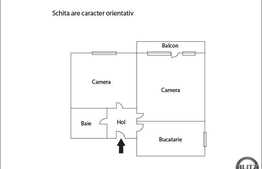 2 camere de vanzare, 45 mp utili, zona Alverna, imobil 2014, garaj, semifinisat