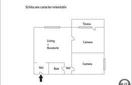 3 camere, decomandat, 54 mp, semifinisat, imobil nou, cu garaj, zona linistita!