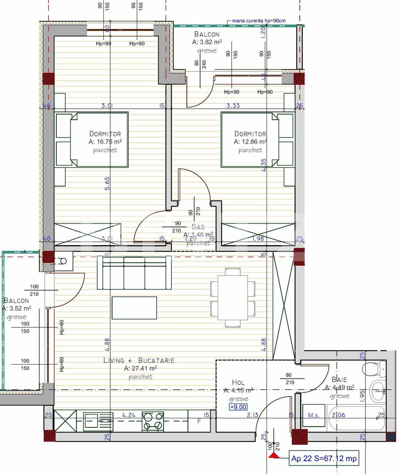 Apartament de vânzare 3 camere Floreşti - 82506AV | BLITZ Cluj-Napoca | Poza1