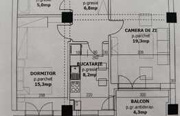 Apartament 2 camere, decomandat, 55 mp, zona Tractorul