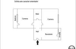 2 camere decomandate, 45 mp, 2 balcoane, imobil reabilitat termic