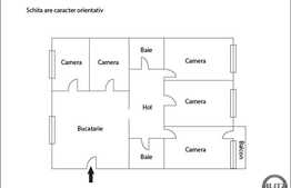 Vanzare apartament 4 camere, 72 mp, zona Policlinica Grigorescu