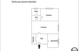 Apartament 2 camere de vanzare, 45 mp utili, zona Biomedica