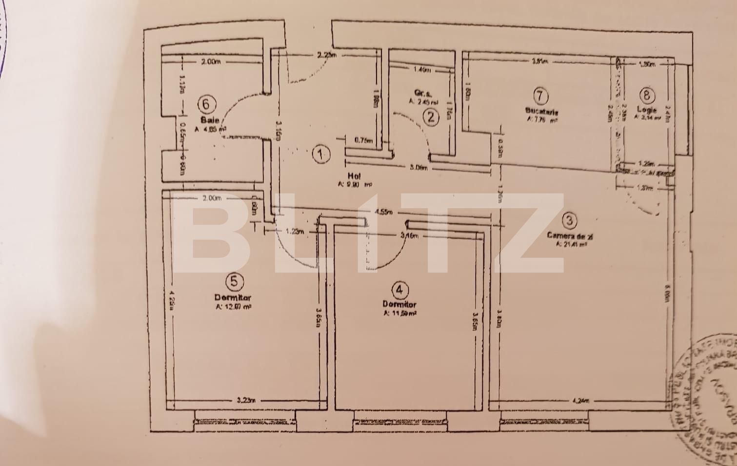 Apartament de 3 camere, decomandat, 71 mp, construcție 2018, zona Răcădău