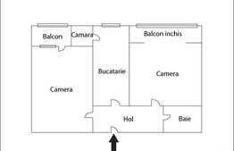 Apartament 2 camere decomandate, 48 mp utili, loc de parcare, boxa la subsol!
