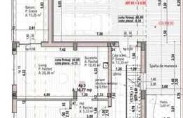 Apartament 2 camere, 57 mp, etaj intermediar, semifinisat