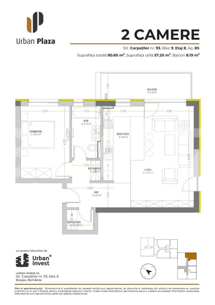 Apartament de vânzare 2 camere Astra - 82955AV | BLITZ Brașov | Poza9