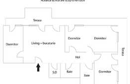 Apartament 5 camere, 100 mp, terasa, zona exclusivista Plopilor