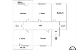 Apartament 4 camere decomandate, 89 mp, boxa la subsol, zona Calea Floresti!