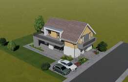 Casa individuala in Bod, proiect, 500 mp teren!