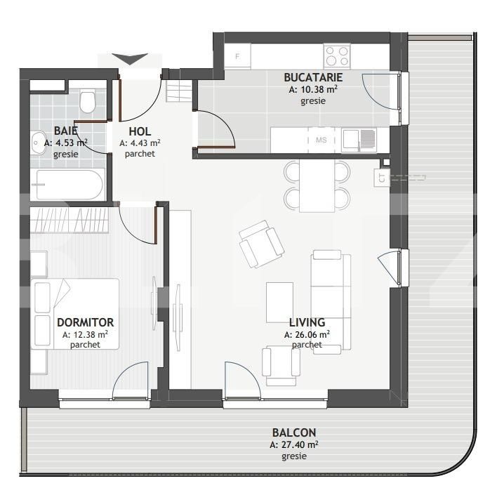 Apartament de vânzare 2 camere Floreşti - 83179AV | BLITZ Cluj-Napoca | Poza2
