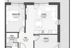 Comision 0 Apartament 3 camere, 58.63 mp cu terasa de 29 m2, zona exclusivista Centrala   