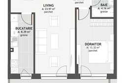 Comision 0! Apartament 2 camere, 53.95 mp, zona exclusivista Centrala
