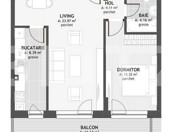 Apartament de vânzare 2 camere Floreşti - 83305AV | BLITZ Cluj-Napoca | Poza1