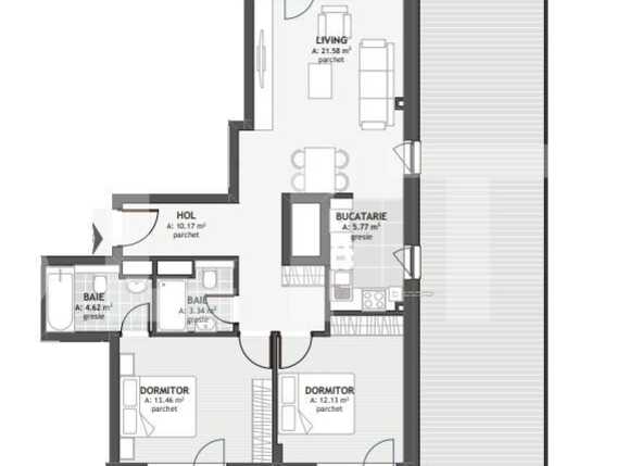 Apartament de vânzare 3 camere Floreşti - 83311AV | BLITZ Cluj-Napoca | Poza3