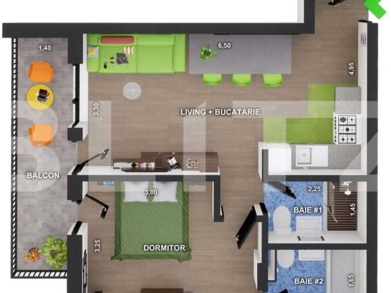 Apartament de vânzare 2 camere Floreşti - 83404AV | BLITZ Cluj-Napoca | Poza1